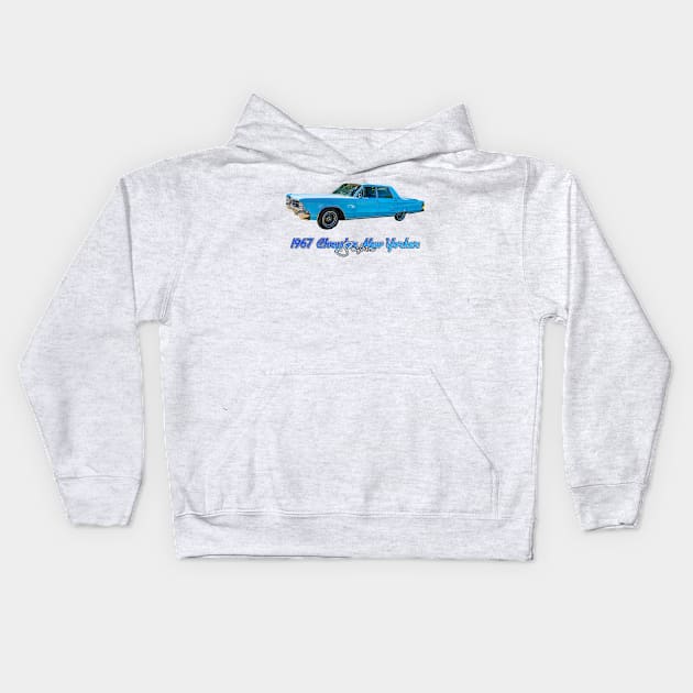 1967 Chrysler New Yorker Sedan Kids Hoodie by Gestalt Imagery